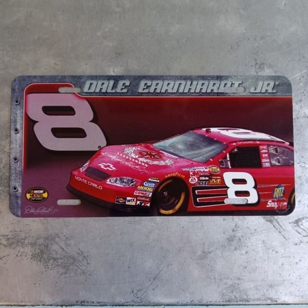 Dale Earnhardt Jr. #8 Novelty License Plate Metal Tin Sign NASCAR Man Cave Decor